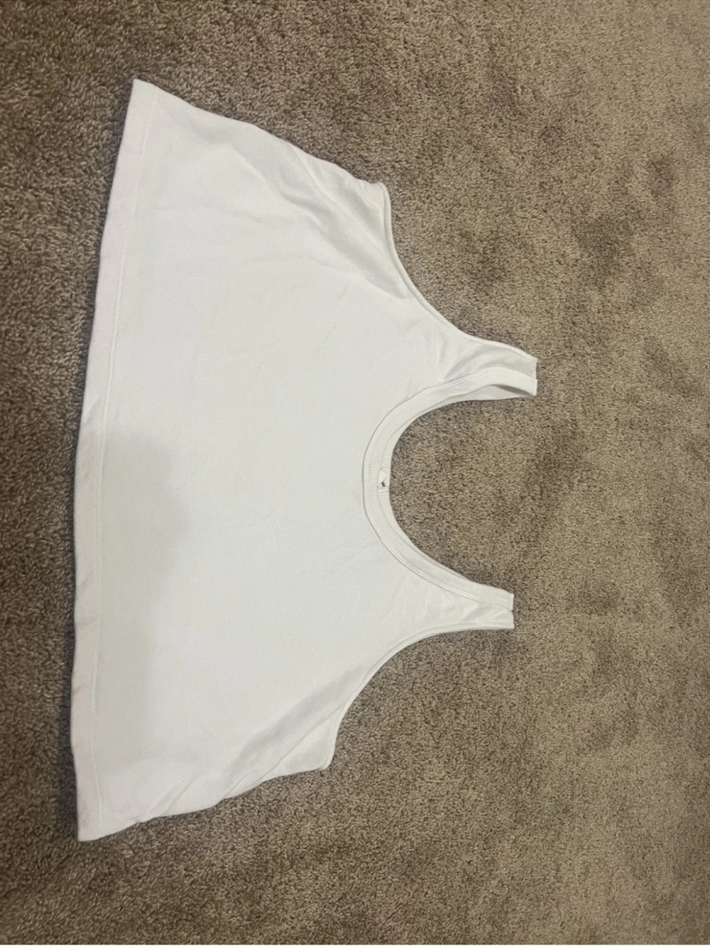 Aerie Xxl TTG Cropped White Tank